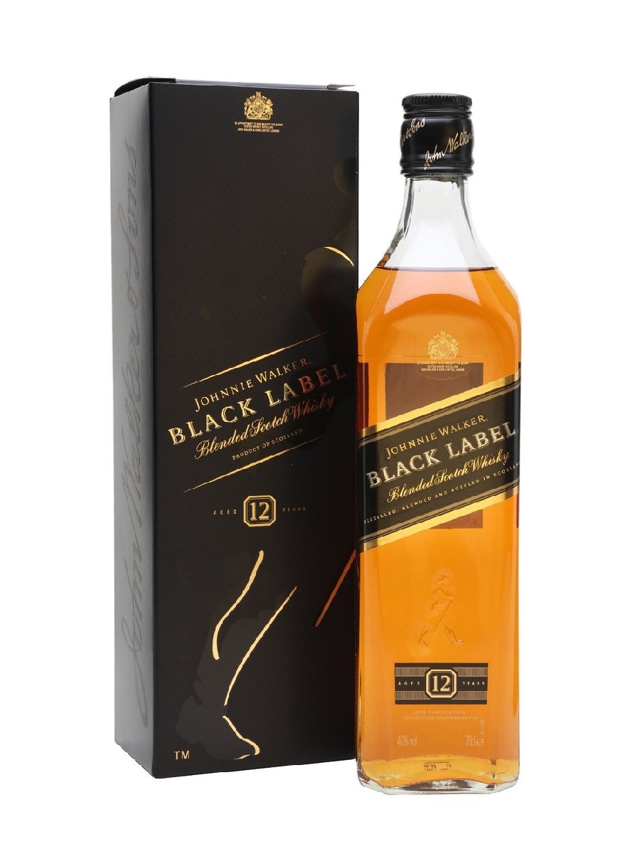 JOHNNIE WALKER BLACK LABEL 12 YEARS