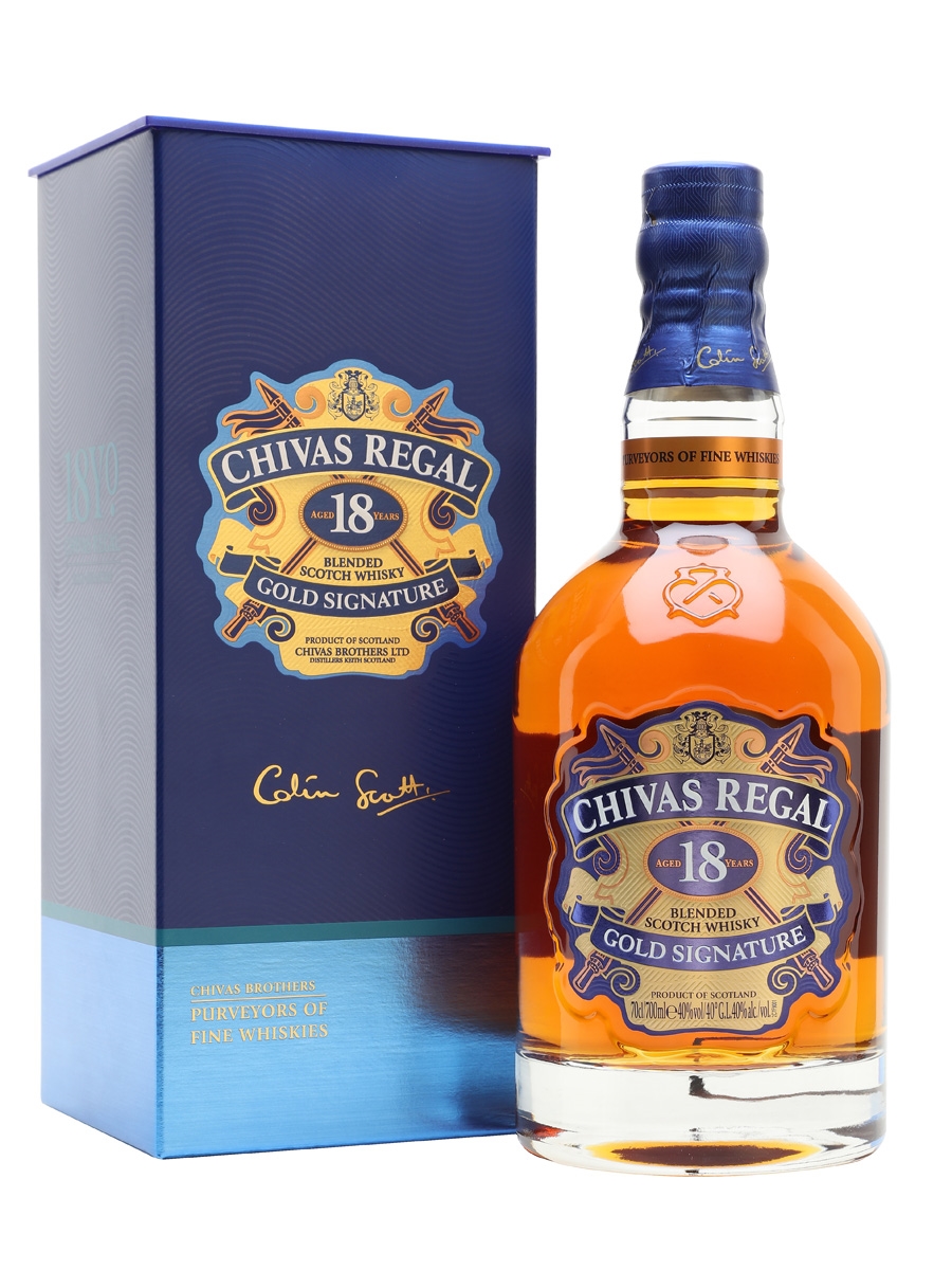 CHIVAS REGAL GOLD SIGNATURE  18 YEARS SCOTCH WHISKY 