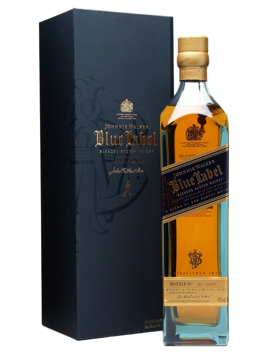 JOHNNIE WALKER BLUE LABEL SCOTCH