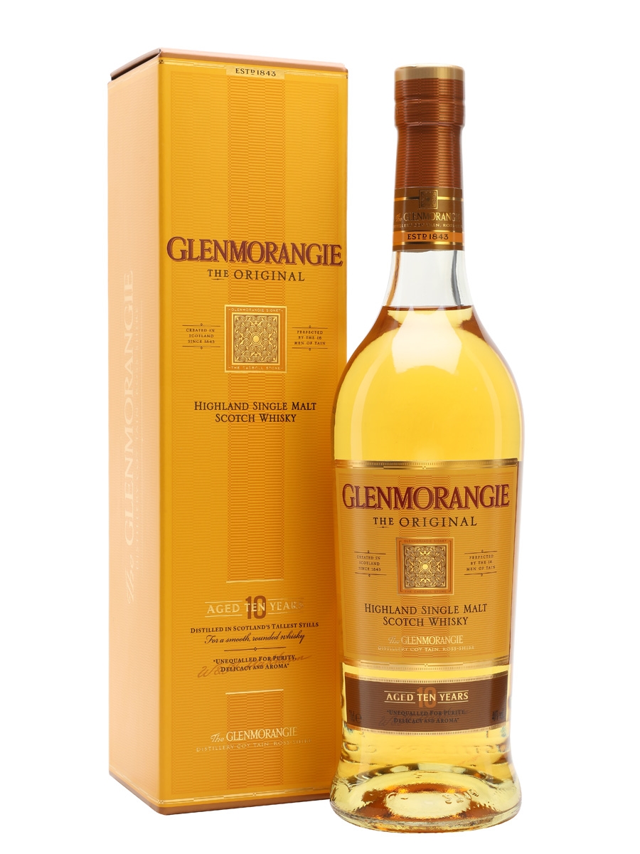 GLENMORANGIE SINGLE HIGHLAND MALT SCOTCH WHISKY 10 YEARS